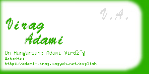 virag adami business card